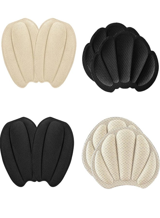 Adullpony Non-Slip Tongue Pads - Shoe Fillers for Too Big Shoes Women & Men - 4 Pairs Heel Grips Inserts for Boots, High Heels, Sneakers - Image 1
